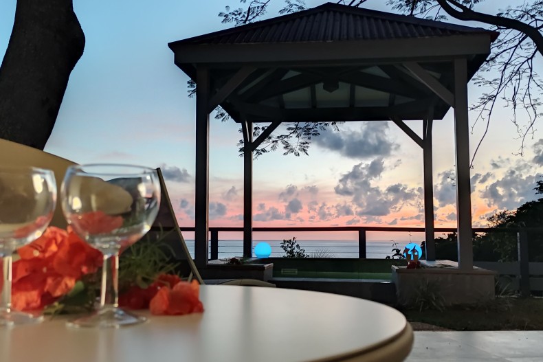 Le jardin au soleil couchant